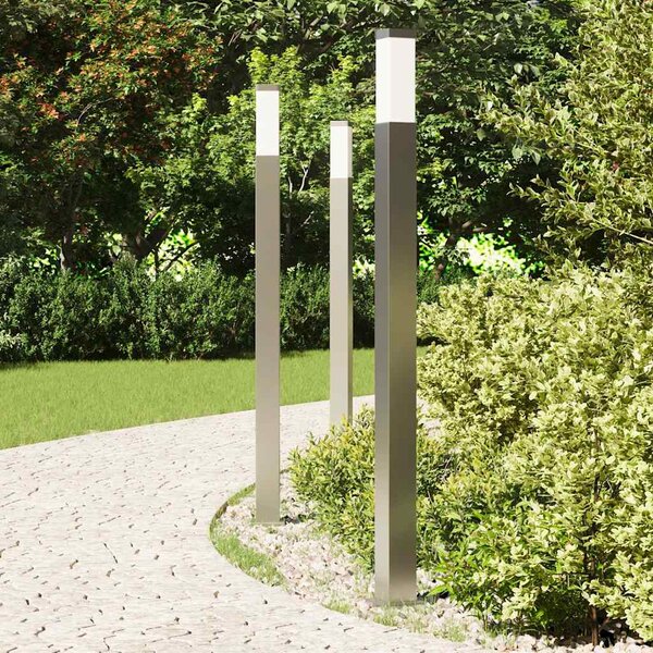 Sloupková světla 3 ks 110 cm nerezová ocel IP44