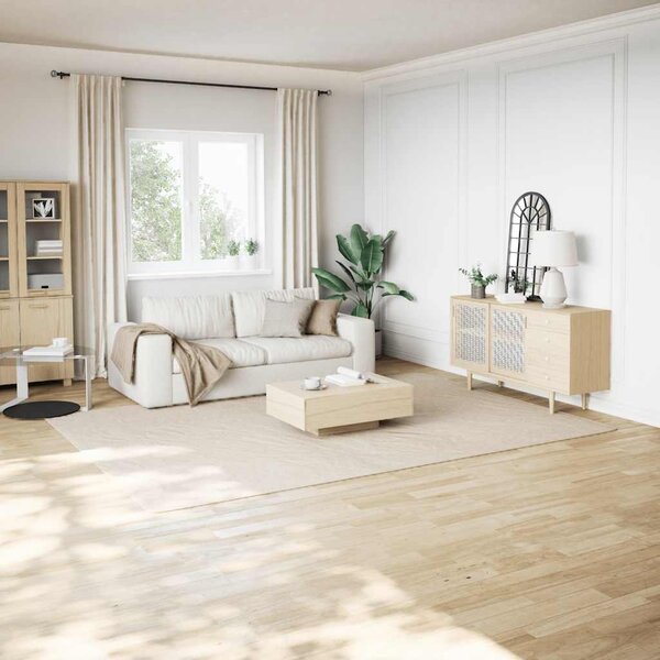 Chlupatý koberec krémově bílý 240 x 340 cm polyester