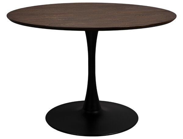 White Label Tmavě hnědý jídelní stůl WLL RAKU 110 cm
