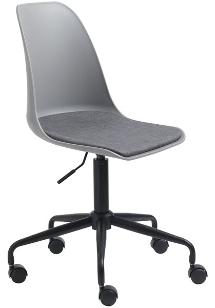 Šedá plastová kancelářská židle Unique Furniture Whistler