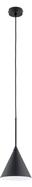 Lustr na lanku FABO 1xE27/15W/230V pr. 17 cm černá