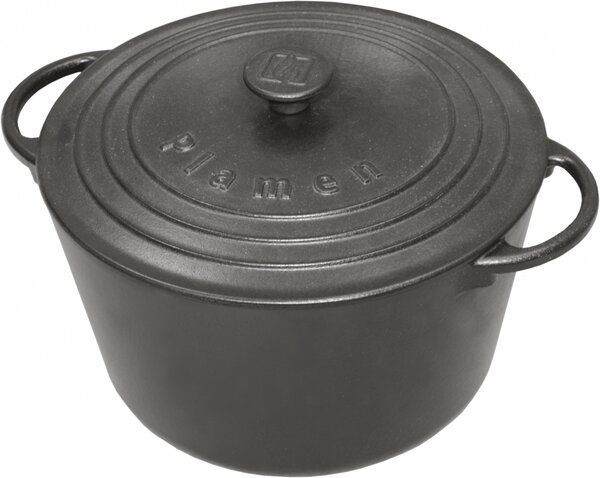 PLAMEN Litinový hrnec s víkem 8,6 l