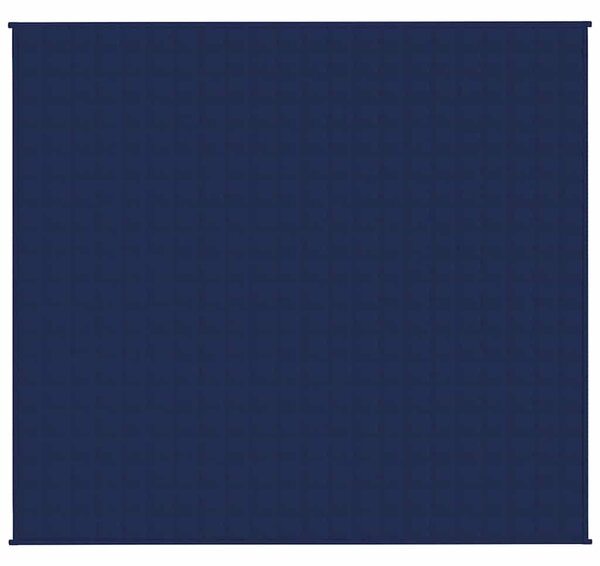 Zátěžová deka modrá 200 x 225 cm 9 kg textil