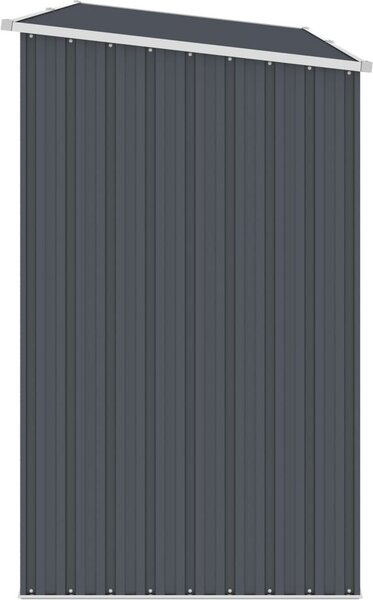 Zahradní kůlna na dříví uhlová 245x98x159 cm pozinkovaná ocel