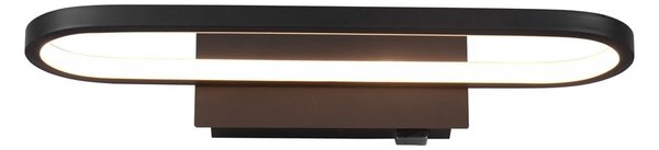 Matně černé LED nástěnné svítidlo (délka 40 cm) Gianni – Trio