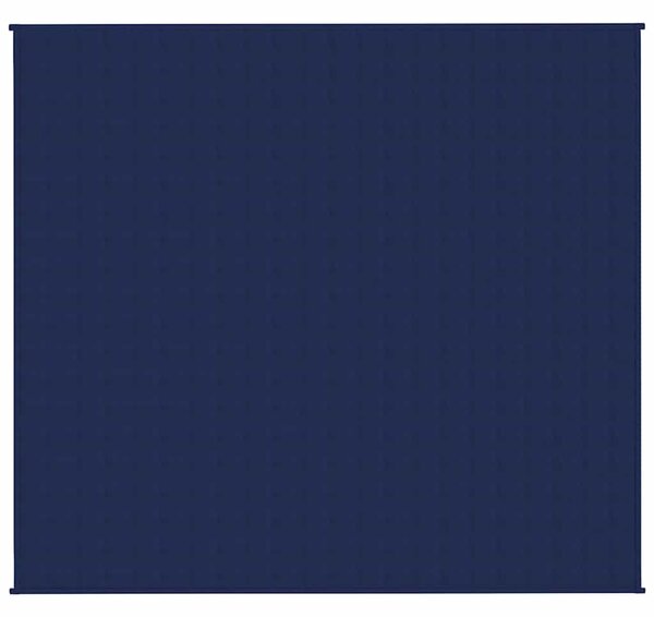 Zátěžová deka modrá 200 x 220 cm 9 kg textil
