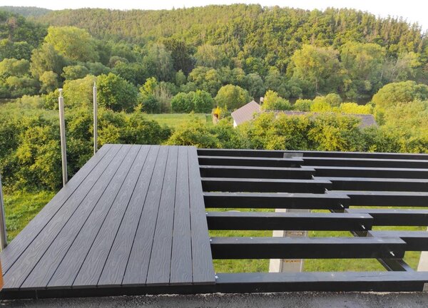 Nextwood WPC plné terasové prkno NEXT line, antracit, 4 metry, WP1166