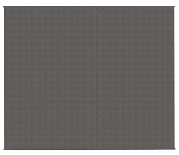 Zátěžová deka šedá 220 x 260 cm 11 kg textil