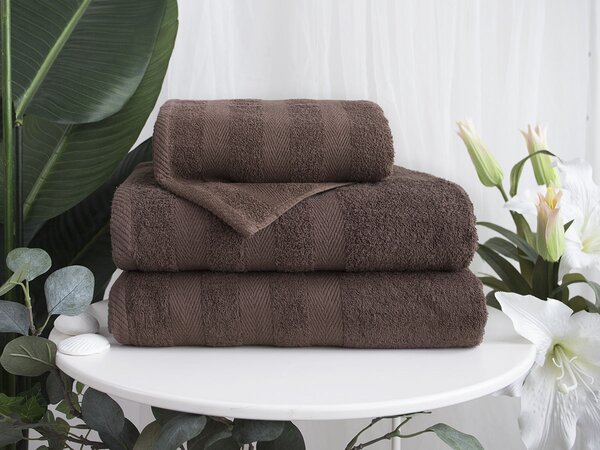 XPOSE® Froté ručník DEVON - kakaový 50x90 cm