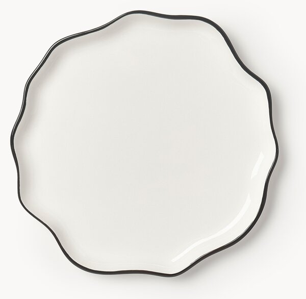 Porcelánový talíř s vlnitým okrajem Bia
