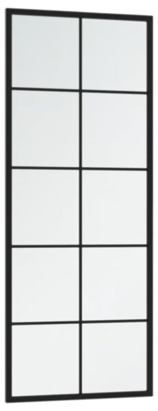 Nástěnná zrcadla 2 ks černá 100 x 40 cm kov