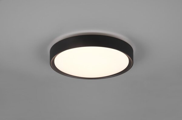 Matně černé LED stropní svítidlo ø 33 cm Clarimo – Trio