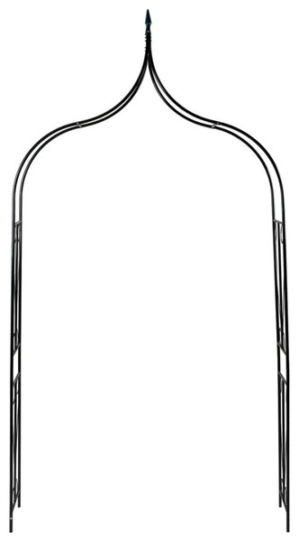 Zahradní oblouk tmavě zelený 142 x 37 x 275 cm železný