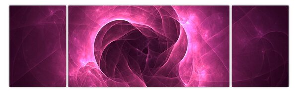 Obraz moderní růžové abstrakce (170x50 cm)