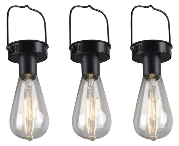 LED závěsné solární venkovní svítidlo ø 7 cm Campus – Reality