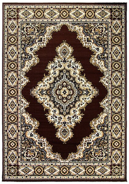 SINTELON Kusový koberec Practica 58/DMD BARVA: Hnědá, ROZMĚR: 40x60 cm
