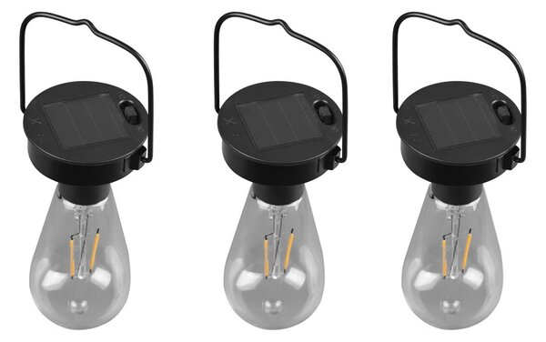 LED závěsné solární venkovní svítidlo ø 7 cm Campus – Reality