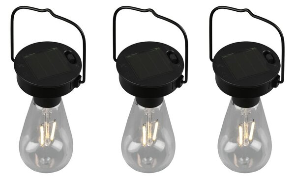 LED závěsné solární venkovní svítidlo ø 7 cm Campus – Reality