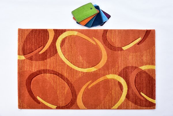 Kusový koberec FLORIDA 9828 orange BARVA: Oranžová, ROZMĚR: 80x150 cm