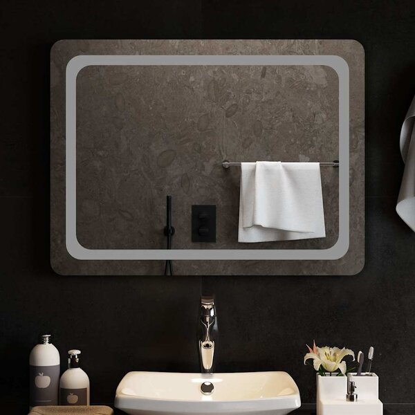 Koupelnové zrcadlo s LED osvětlením 80x60 cm