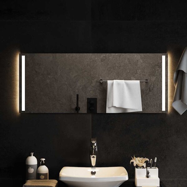 Koupelnové zrcadlo s LED osvětlením 100x40 cm