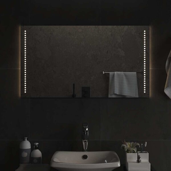 Koupelnové zrcadlo s LED osvětlením 90 x 50 cm