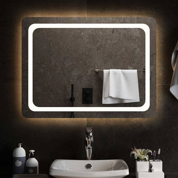 Koupelnové zrcadlo s LED osvětlením 80x60 cm