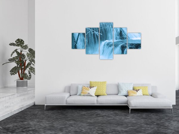 Obraz - ledové vodopády (125x70 cm)