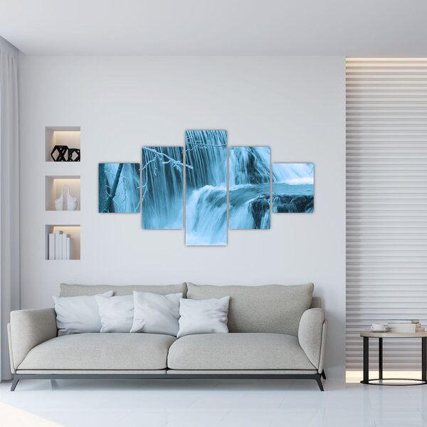 Obraz - ledové vodopády (125x70 cm)