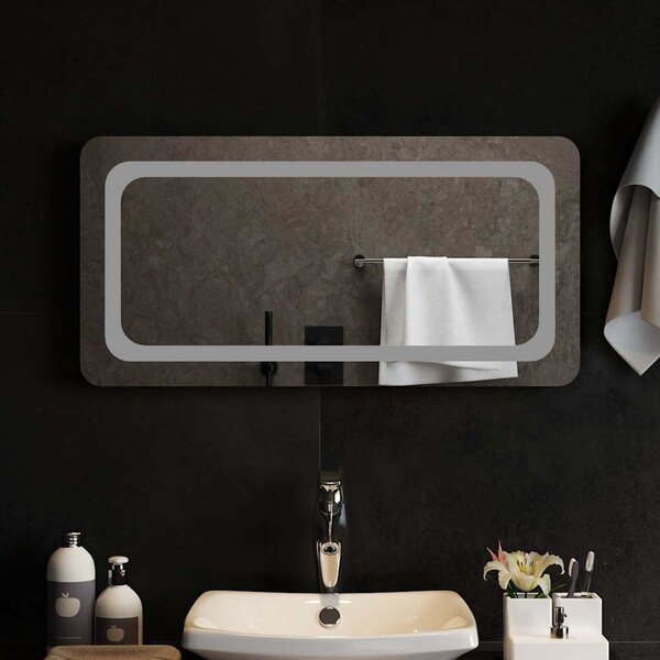 Koupelnové zrcadlo s LED osvětlením 80 x 40 cm