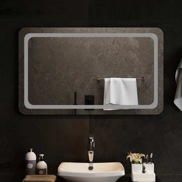 Koupelnové zrcadlo s LED osvětlením 100x60 cm