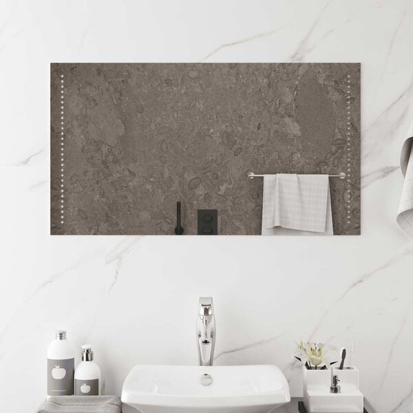 Koupelnové zrcadlo s LED osvětlením 90 x 50 cm