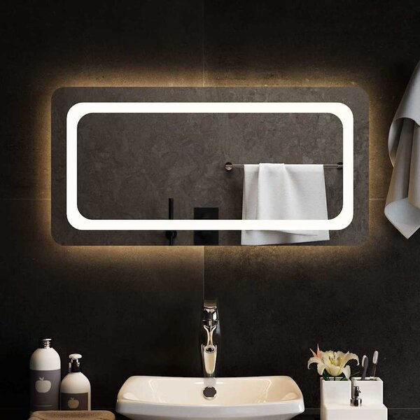 Koupelnové zrcadlo s LED osvětlením 80 x 40 cm
