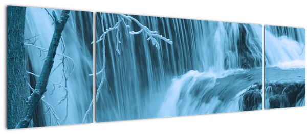 Obraz - ledové vodopády (170x50 cm)