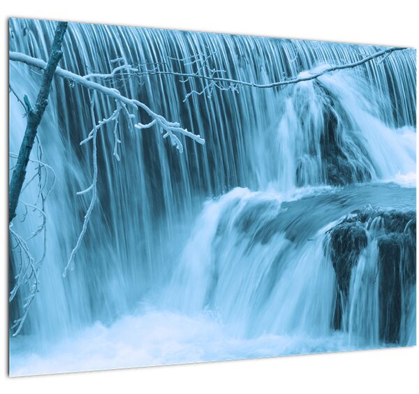 Obraz - ledové vodopády (70x50 cm)