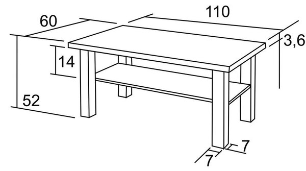 BRADOP Konferenční stůl Tomáš K11