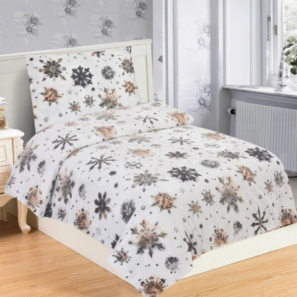 Jahu Povlečení mikroflanel Nord flake 140x200, 70x90 cm