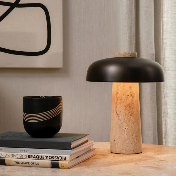 Audo CPH Béžová kamenná stolní lampa AUDO REVERSE