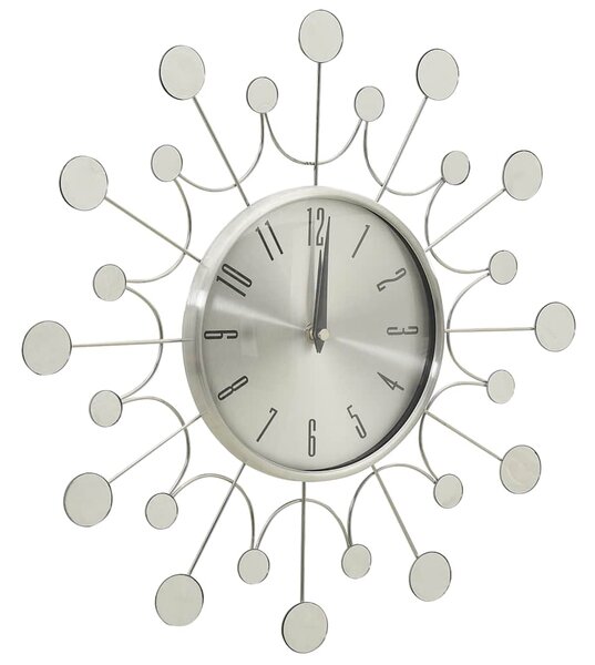 325165 Wall Clock Silver 40 cm Metal