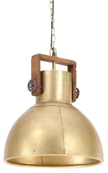 Industriální závěsné svítidlo 25 W mosazné kulaté 40 cm E27