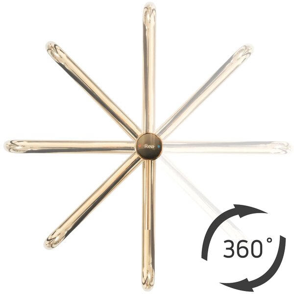 Koupelnová baterie Rea Lugano Slim Brush Gold High