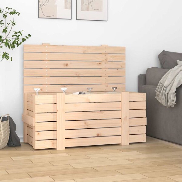 Úložný box 91 x 40,5 x 42 cm masivní borové dřevo