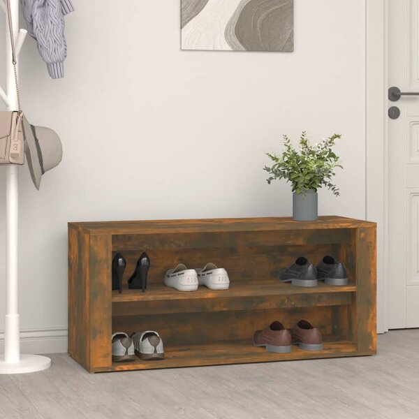 Botník kouřový dub 100 x 35 x 45 cm kompozitní dřevo