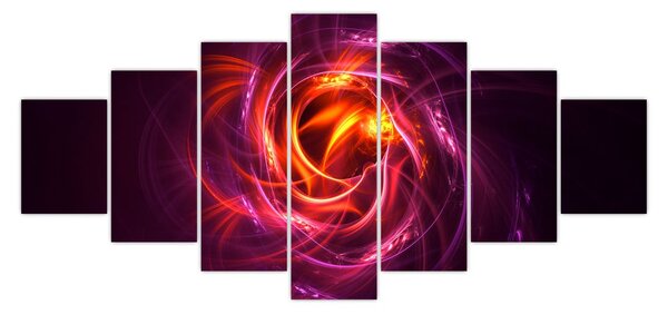 Obraz svítící moderní abstrakce (210x100 cm)