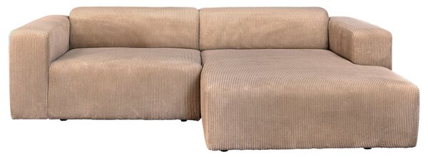 ROHOVÁ SEDAČKA, textil, světle hnědá P & B - Sedací soupravy, Online Only