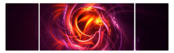 Obraz svítící moderní abstrakce (170x50 cm)