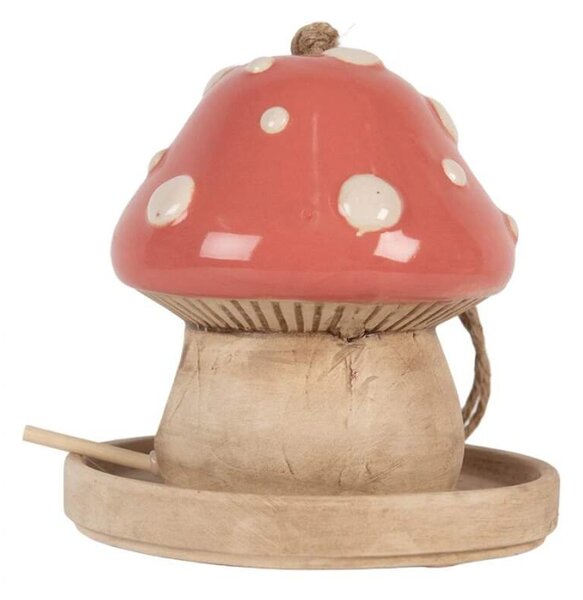 Keramická ptačí budka "Muchomůrka" - 13 cm