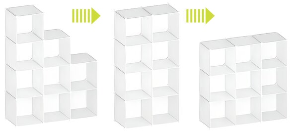 TZB Dětský modulární regál Esla 110 cm bílý/barevný