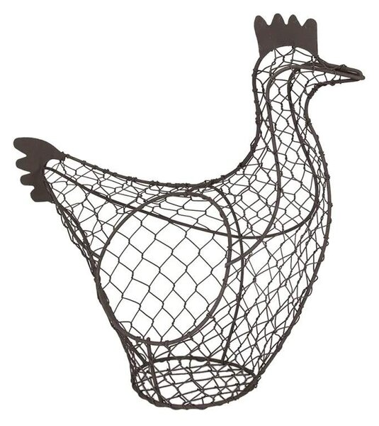 Kovový košík "Slepička" - 37 cm