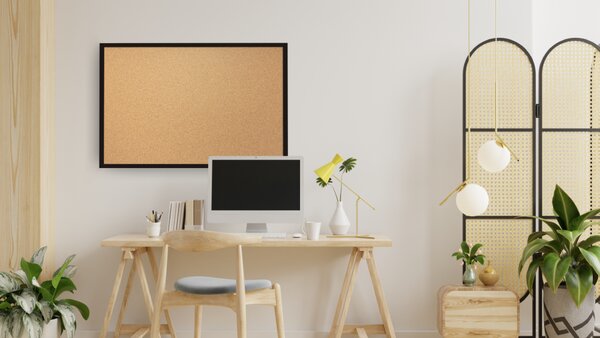 Allboards korková nástěnka 120x90 cm-černý rám,TK129BK